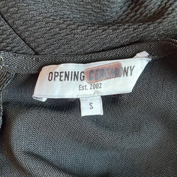 Opening Ceremony black and blue ruffled midi dress - Picture 8 of 10